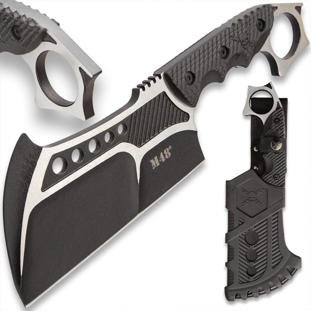M48 Conflict Cleaver With Vortec Sheath, Stainless Steel Blade, 11 1/4" Overall