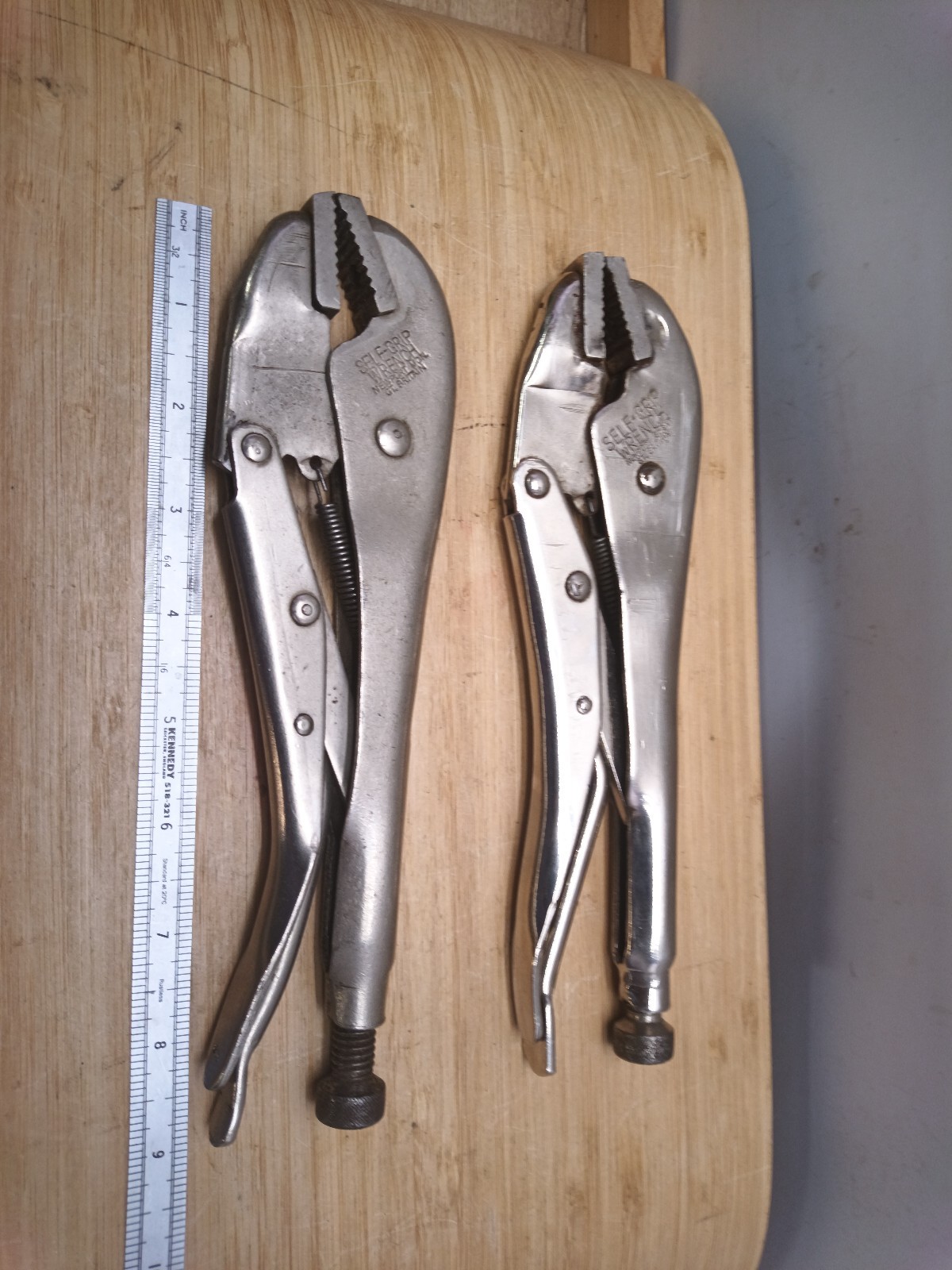 Vintage Genuine Mole Grips Locking Pliers X 2 Good Condition