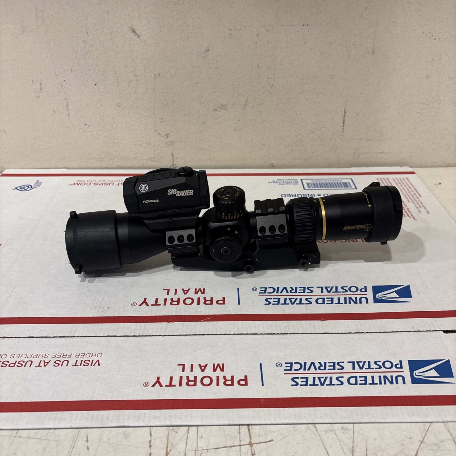 Sniper Rifle Scope 1/4 100 YARDS With ROMEOS SIG SAUER