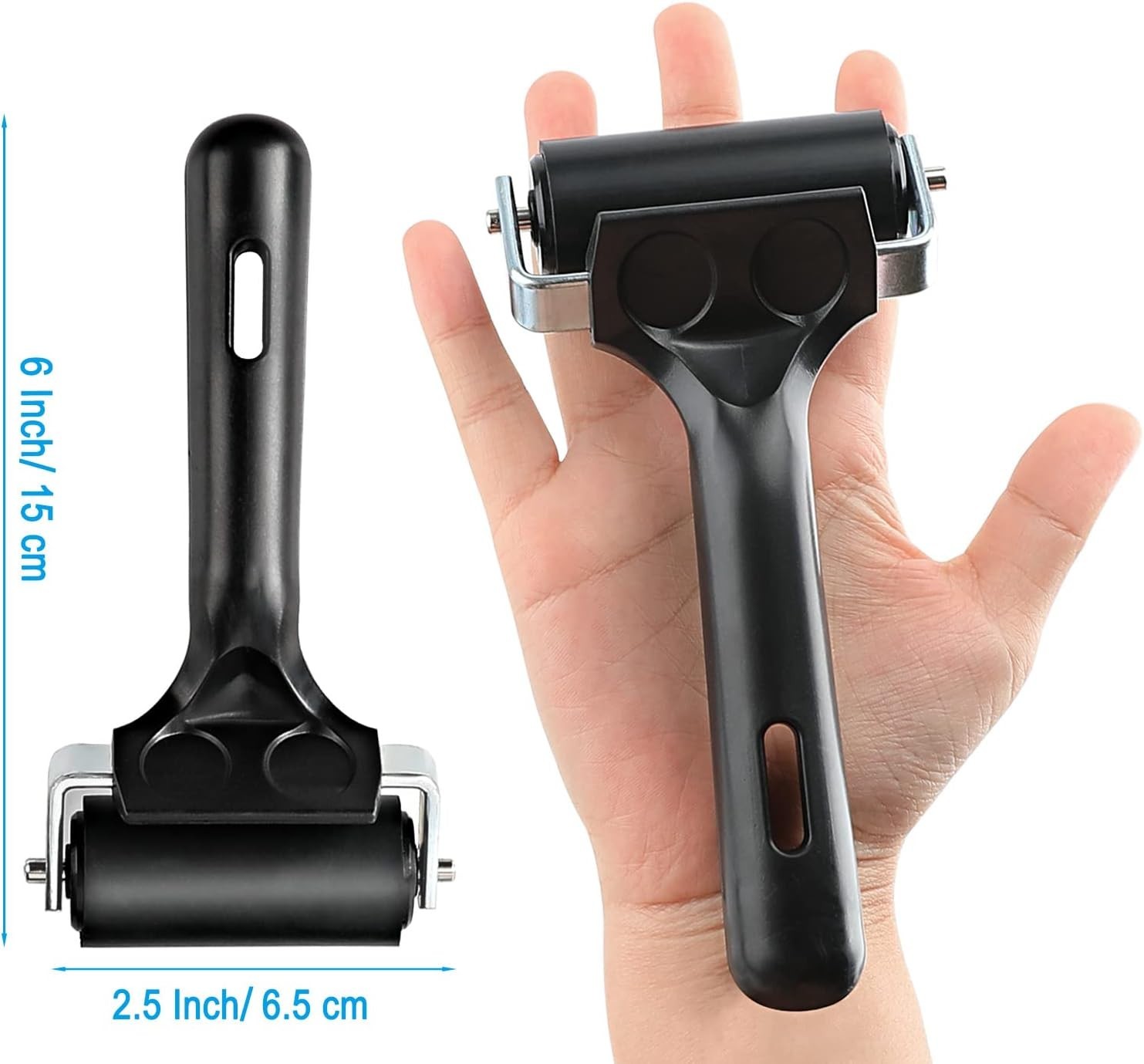 Professional Solid Rubber Seam Roller - Essential Tool for Crafting & Stamping