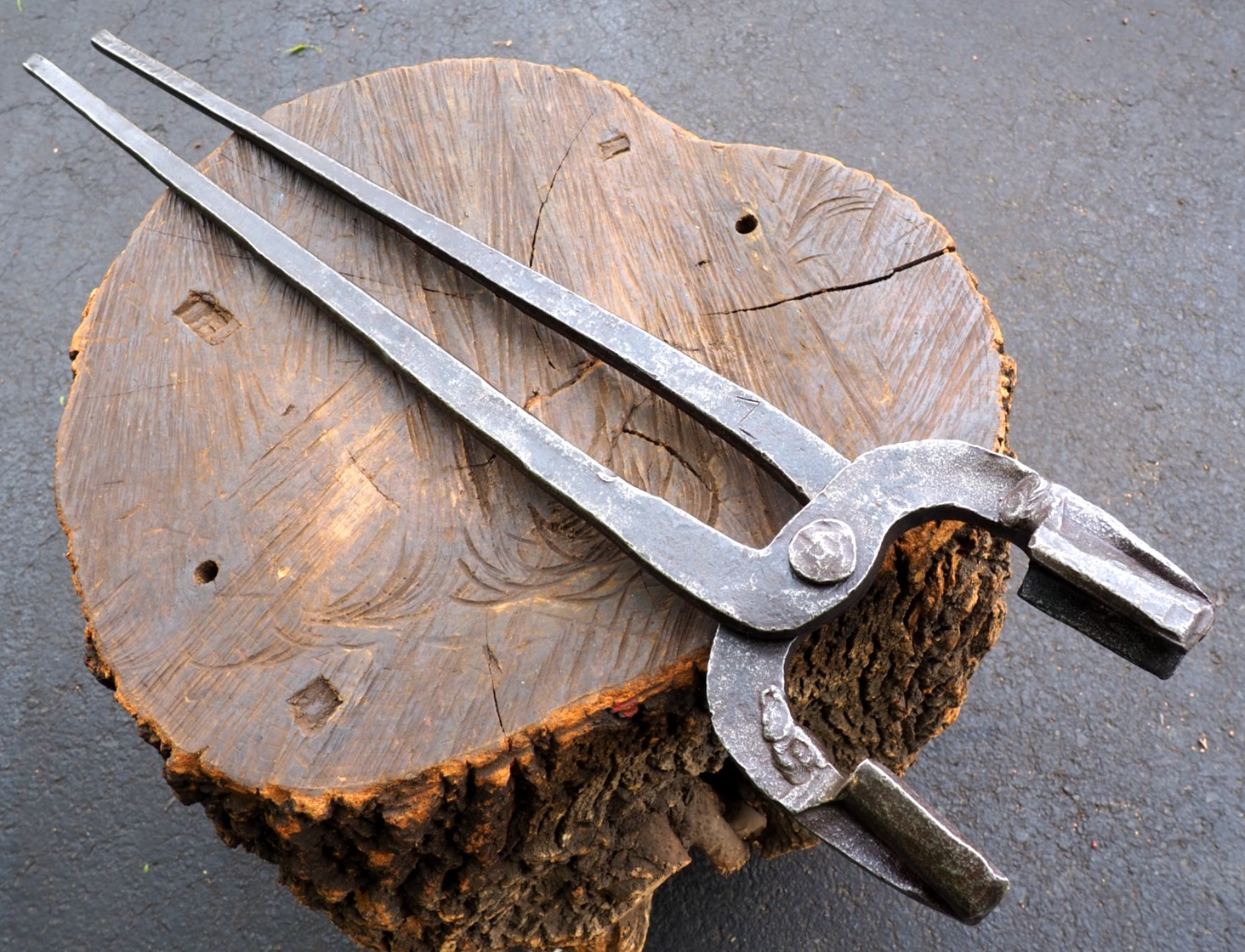 MONSTER 5" PICK-UP "BOX JAW" FORGING POWER HAMMER 30" TONGS BLACKSMITH ANVIL