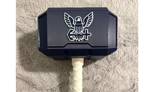 Military Navy Themed Mjolnir Thor's Hammer