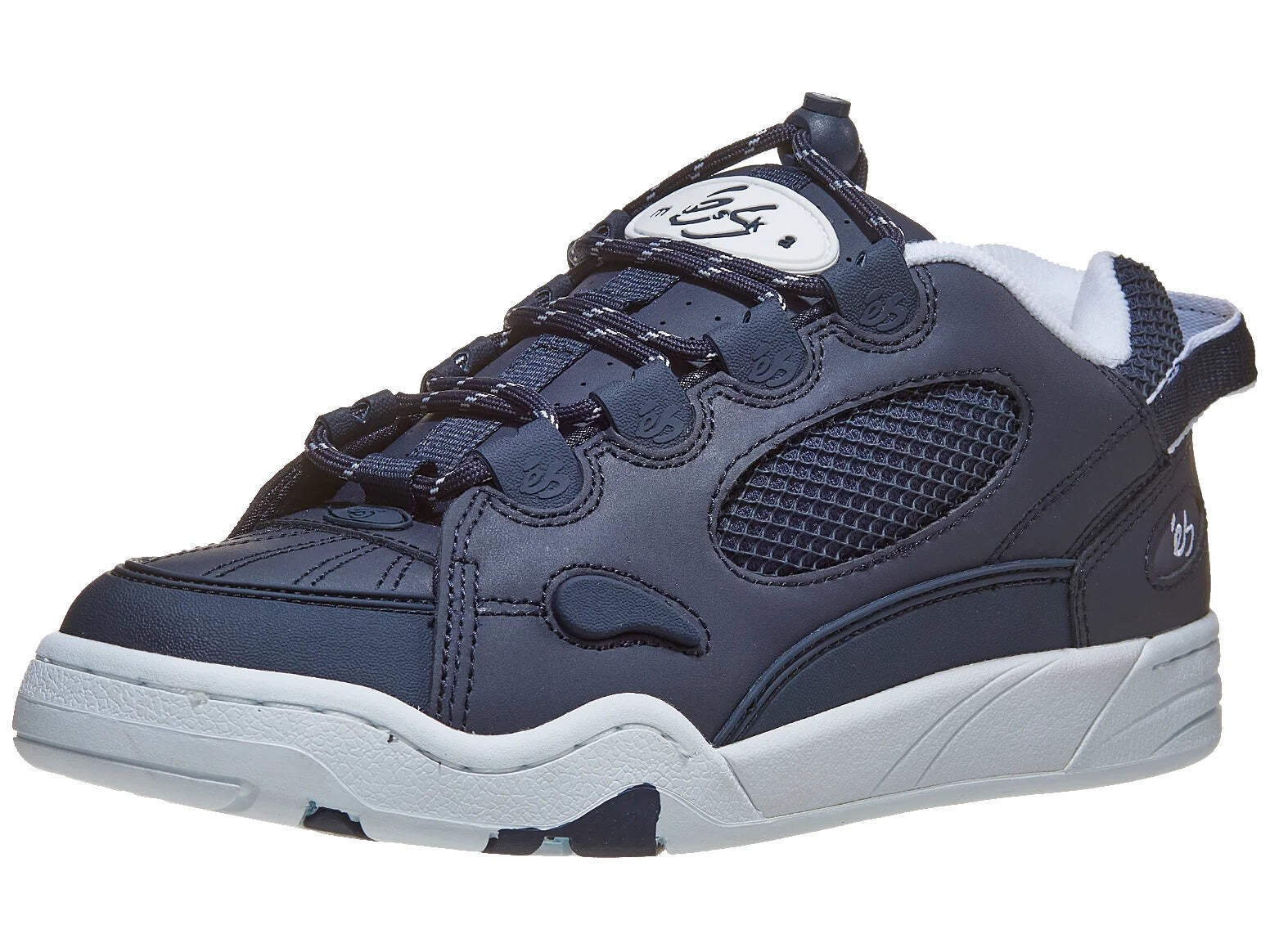 eÅS THE MUSKA Skate Shoes (Navy Blue/White)