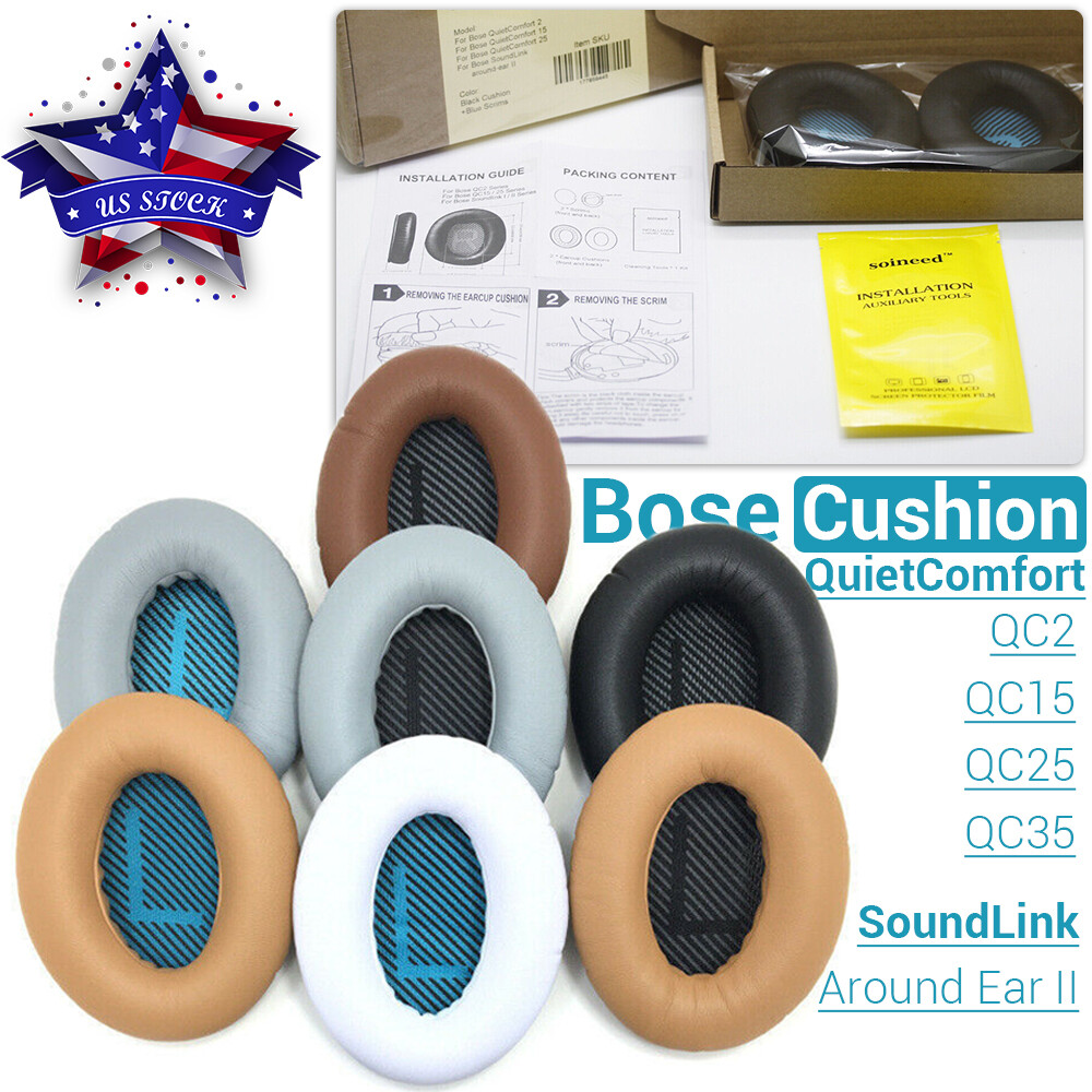 Ear Pads Soft Cushion Replacement For Bose QuietComfort QC2 QC15 QC25 QC35 AE2