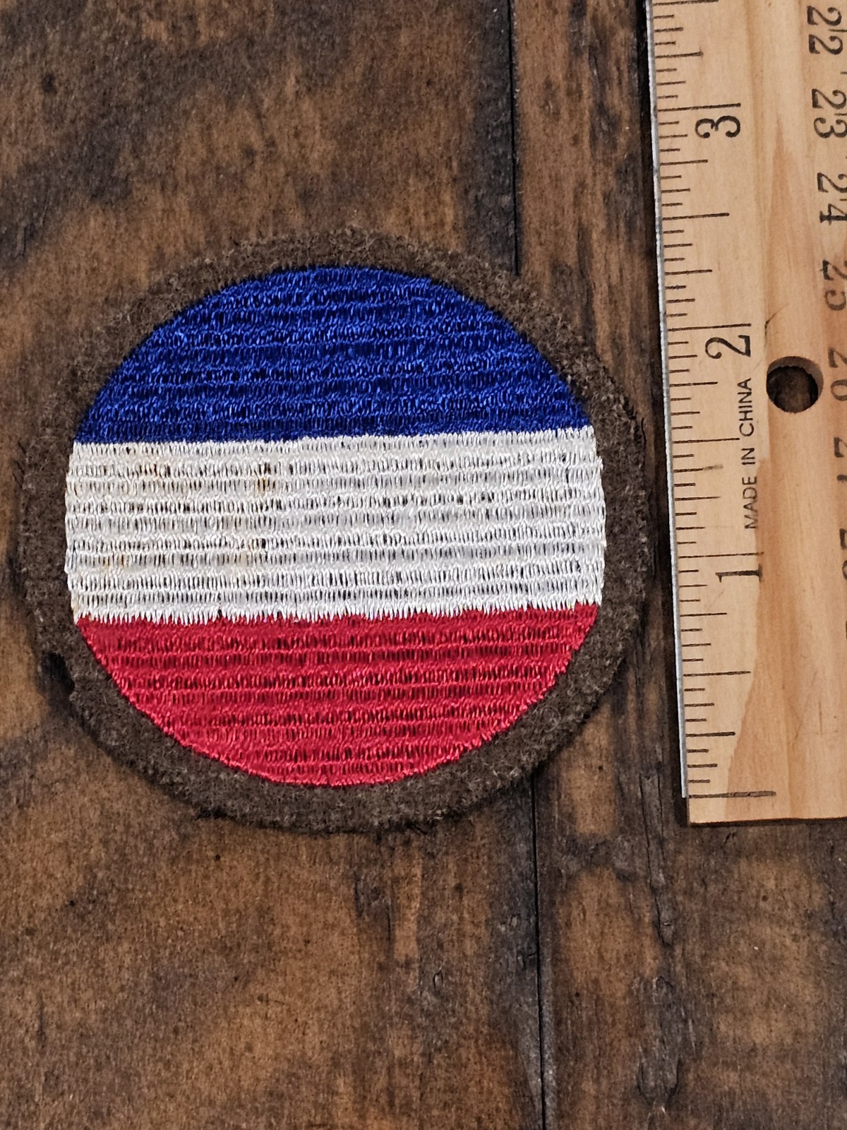 1930s WWII US Army OD Wool Base GHQ Command Patch L@@K!!!