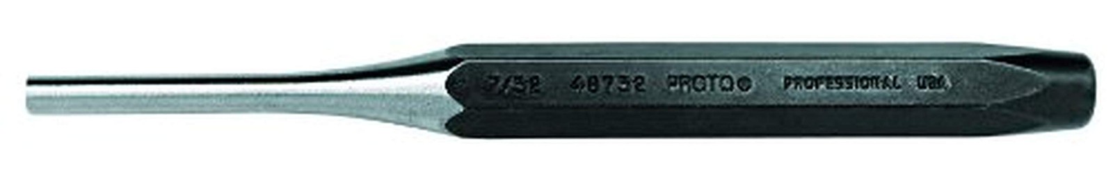 Proto® J48038 Super Duty Drive Pin Punch, Parabolic, 3/8 in, 6-1/2 in OAL, Steel