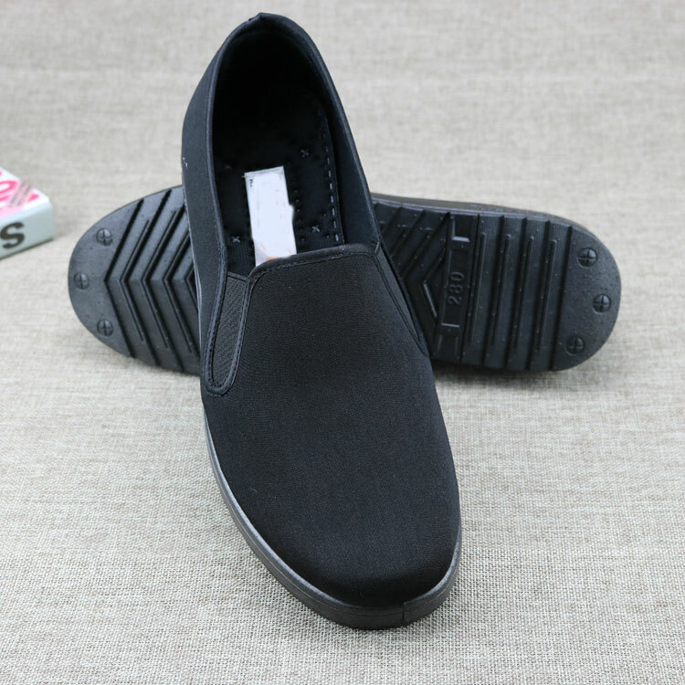 Plus size Men's Chinese Kung Fu Shoes Martial Art Ninja Cotton Sole Tai chi Slip