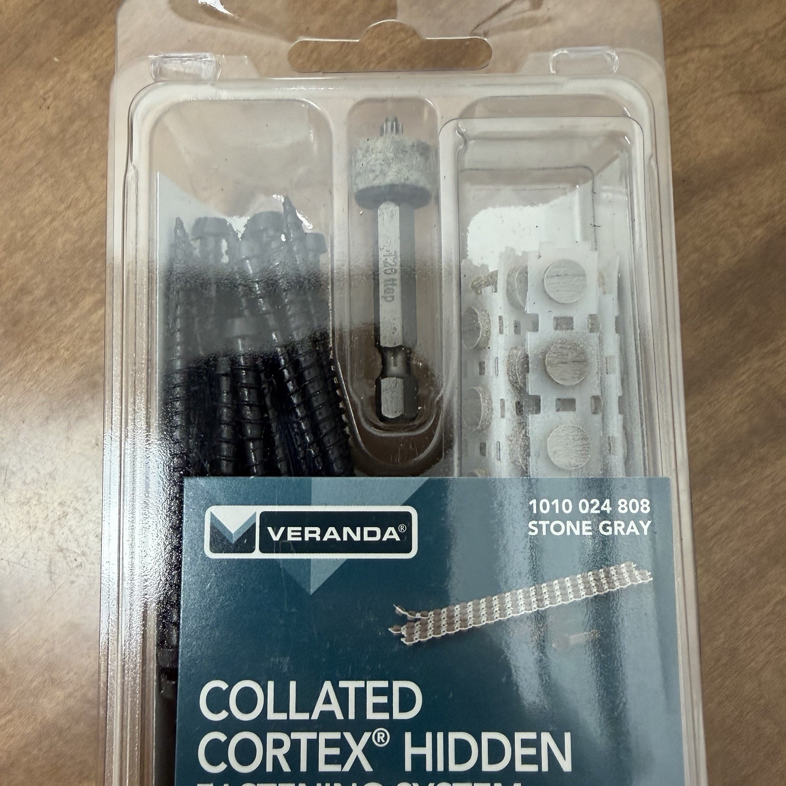 Collated Cortex Hidden Fastening System for Decking 2-1/2 In. Stone Gray 2 pack