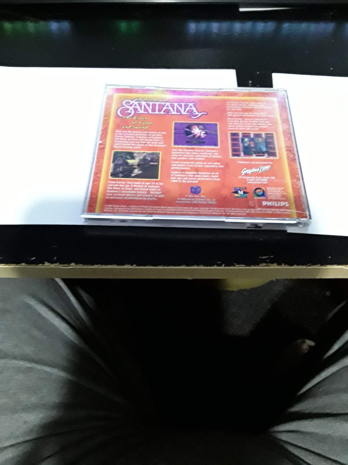 Santana Graphix Zone Interactive Music CD-Rom Life and Music