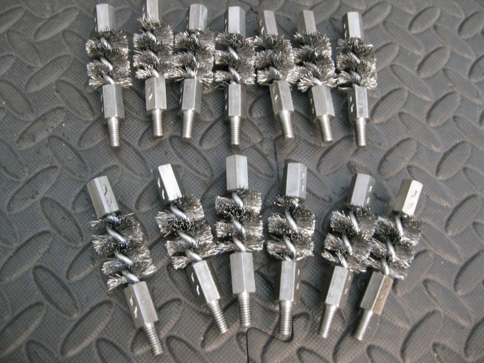 20mm Dia. X .25mm Wire Brush M6 x 1 Shank12pc lot