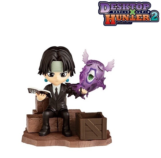 RE-MENT Hunter x Hunter DesQ Desktop HUNTER 2 Mini Figure Toy Chrollo Pen Stand