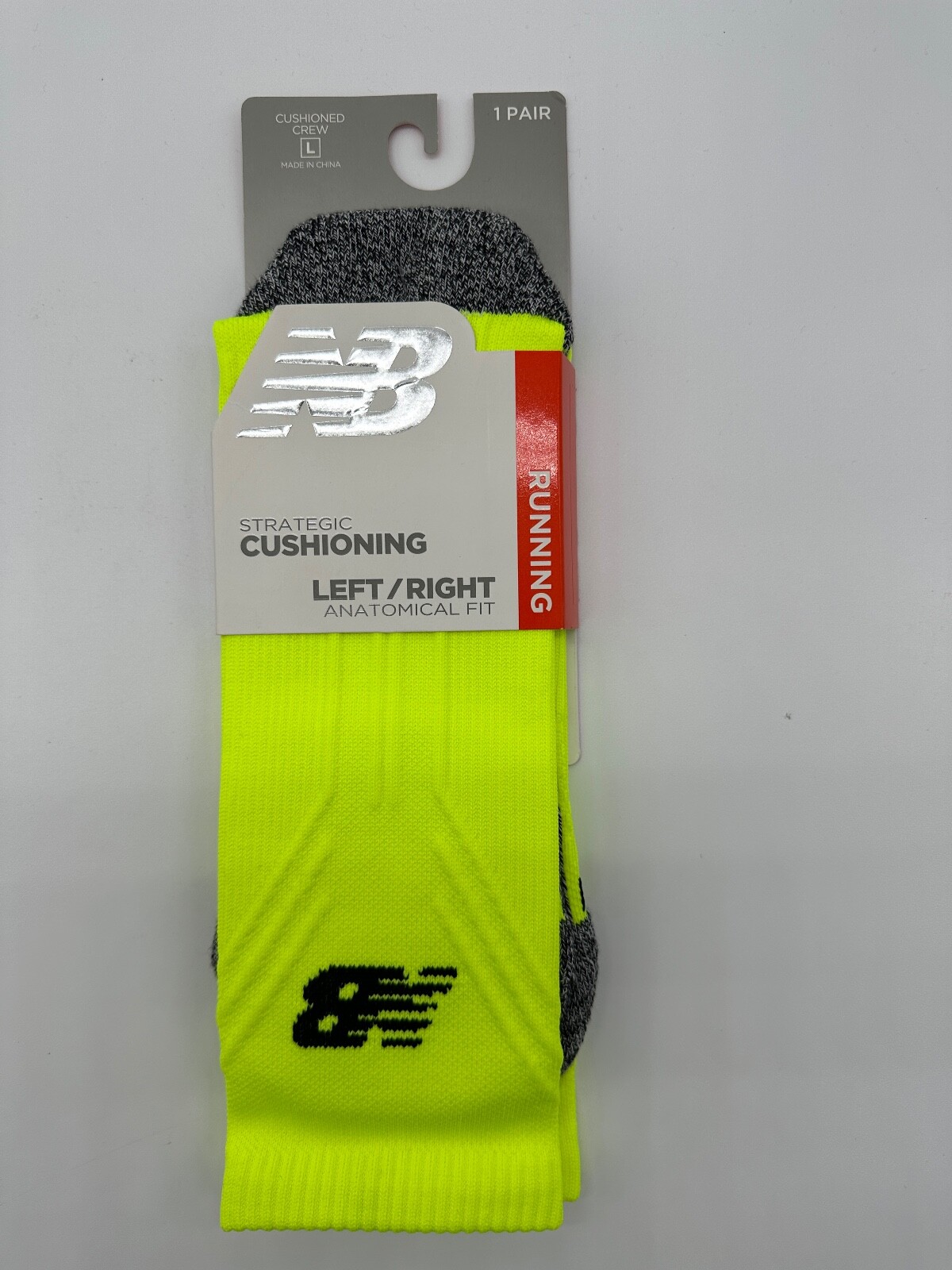 New Balance Running Strategic Crew Socks Anatomical Fit Mens/ Women Large
