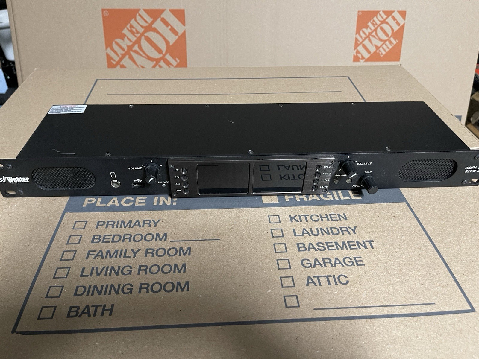 Wohler AMP1-16 M Dual Input, 16 Channel SDI audio monitor (3G, HD, SD)