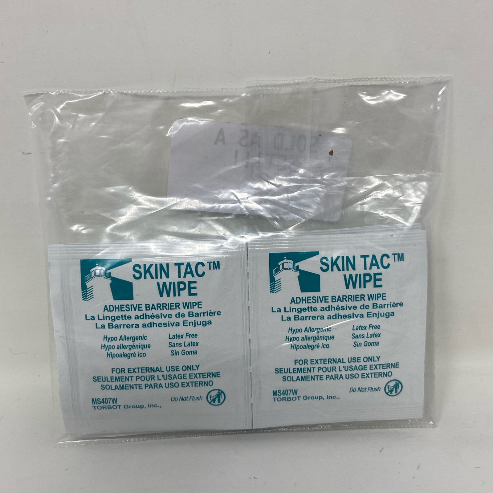 Torbot Skin-Tac Adhesive Barrier Wipes 10-Pack, Latex-Free