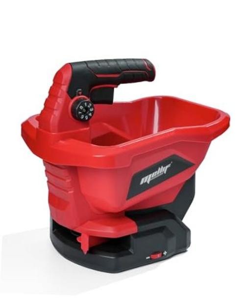 Cordless Handheld Seed Spreader Compatible with Milwaukee 18V Battery Red