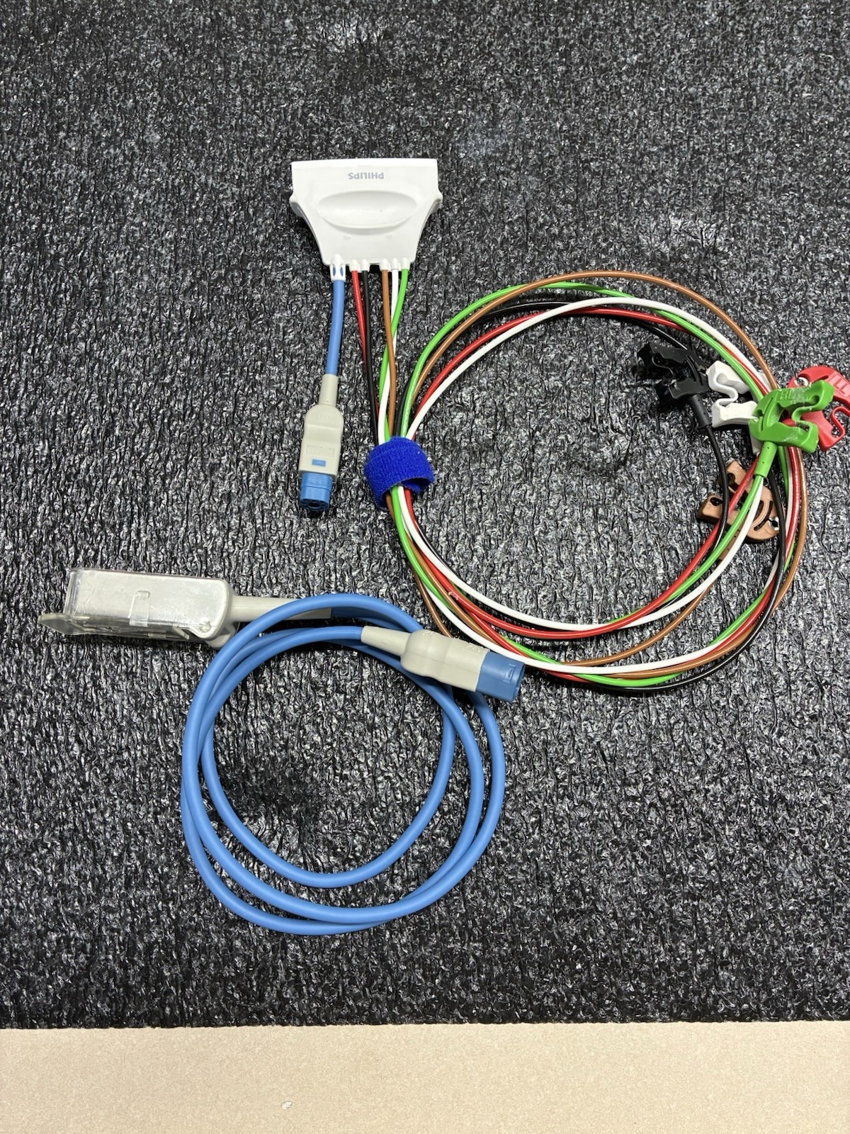 Philips ECG 5 Lead Grabber, AAMI + SpO2, Tele for IntelliVue MX40 ~ 989803171851