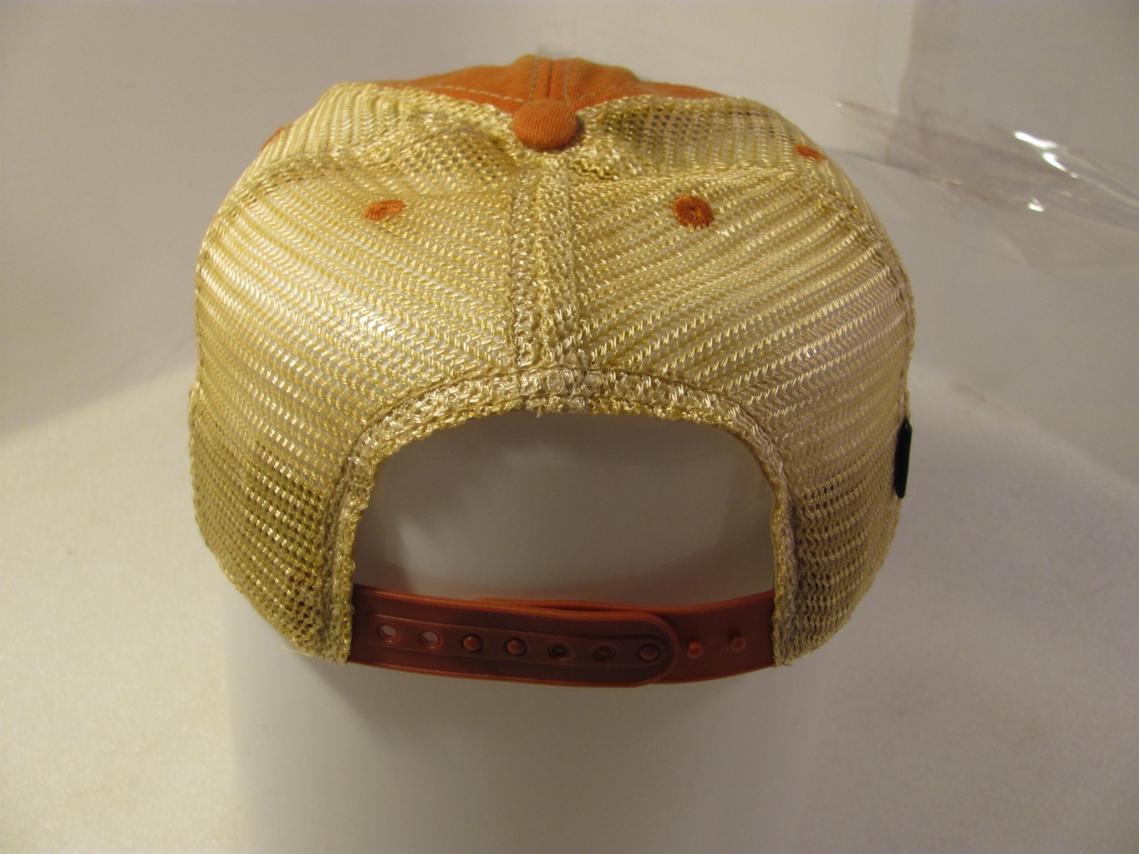 Chamberlin Heating & Air Trucker Hat Orange Soft Gold Mesh Cap Muscatine Iowa