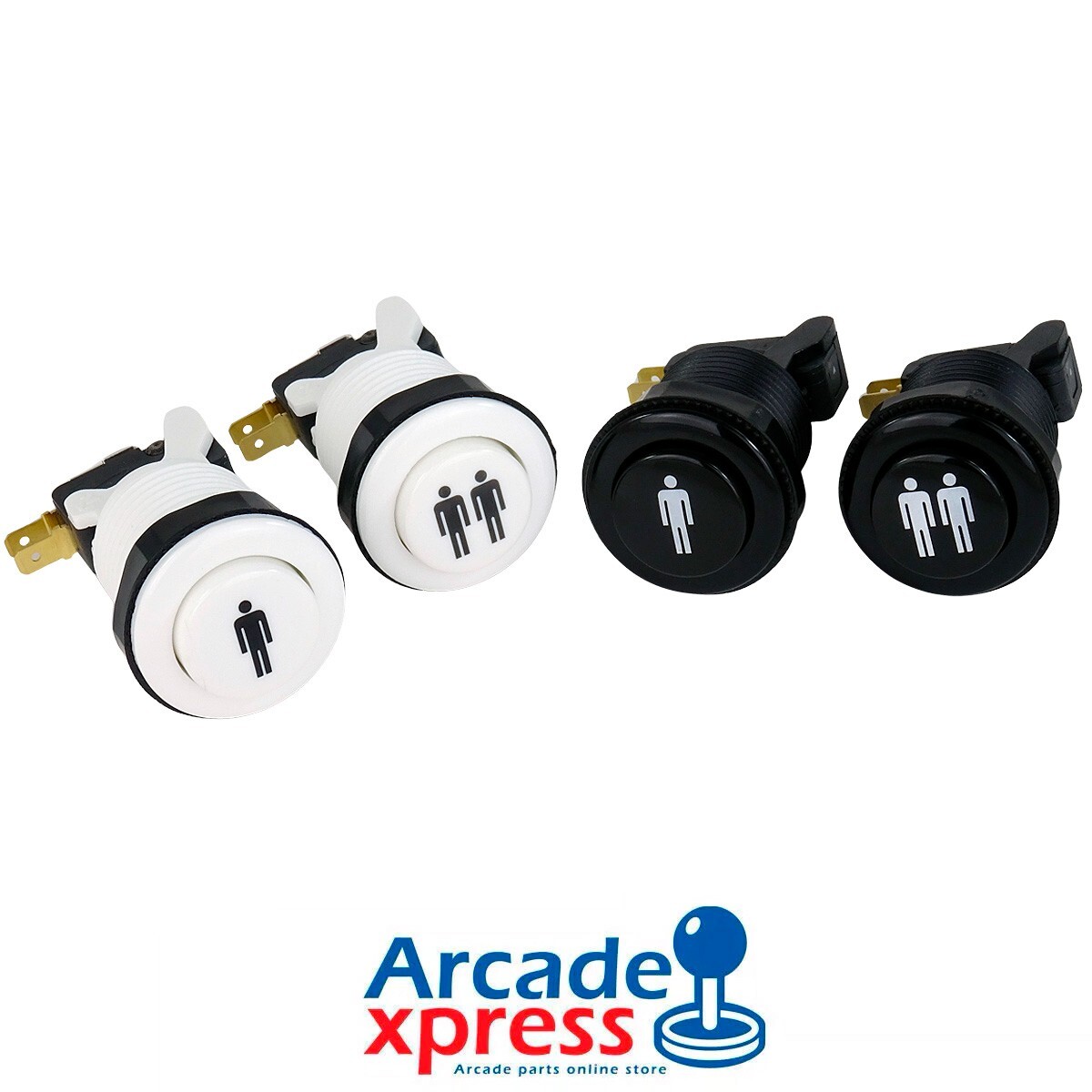 Convex Arcade Buttons Player 1 & 2 Cherry Microswitch Industrias Lorenzo IL
