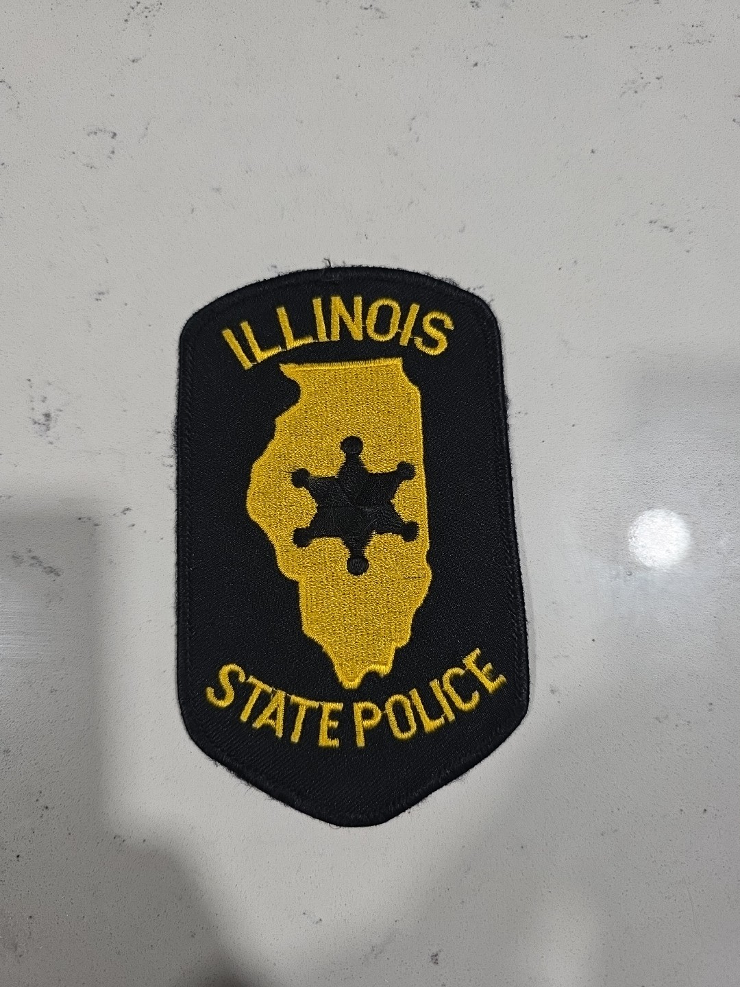 Vtg. Illinois State Police  Police Shoulder Patch 5" X 3" NOS.