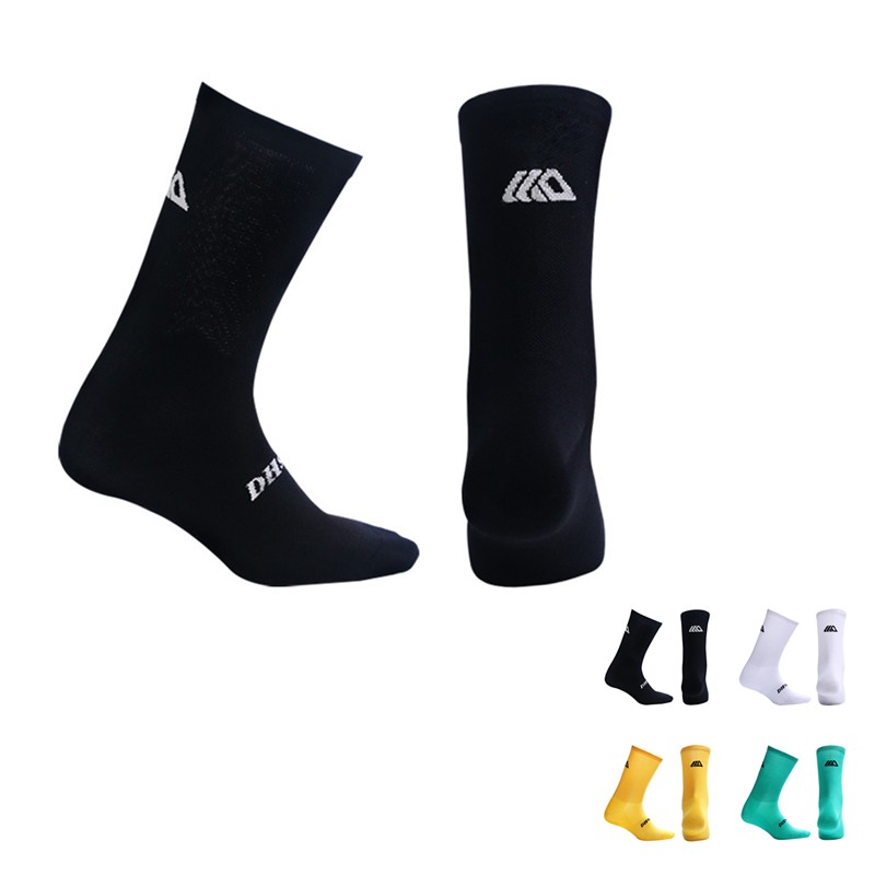 Pro Mens Womens Road Cycling Riding Bicycle Bike Sport Ankle Socks MTB BMX Black