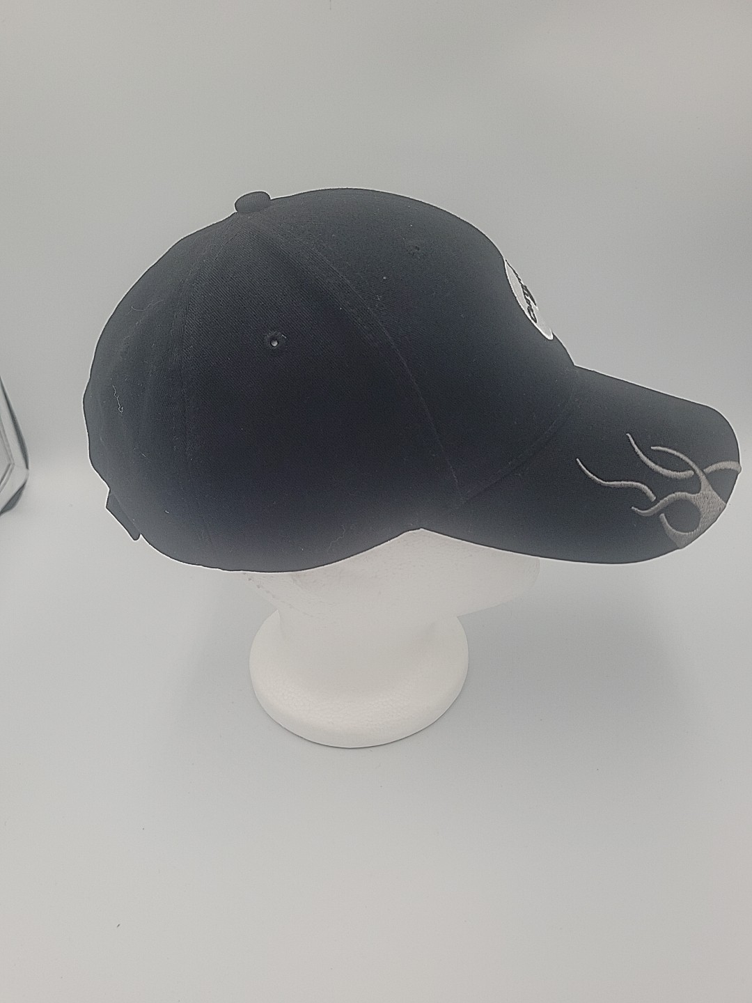 Cummins Black Flame Strapback Cap Embroidered Logo Hat OS