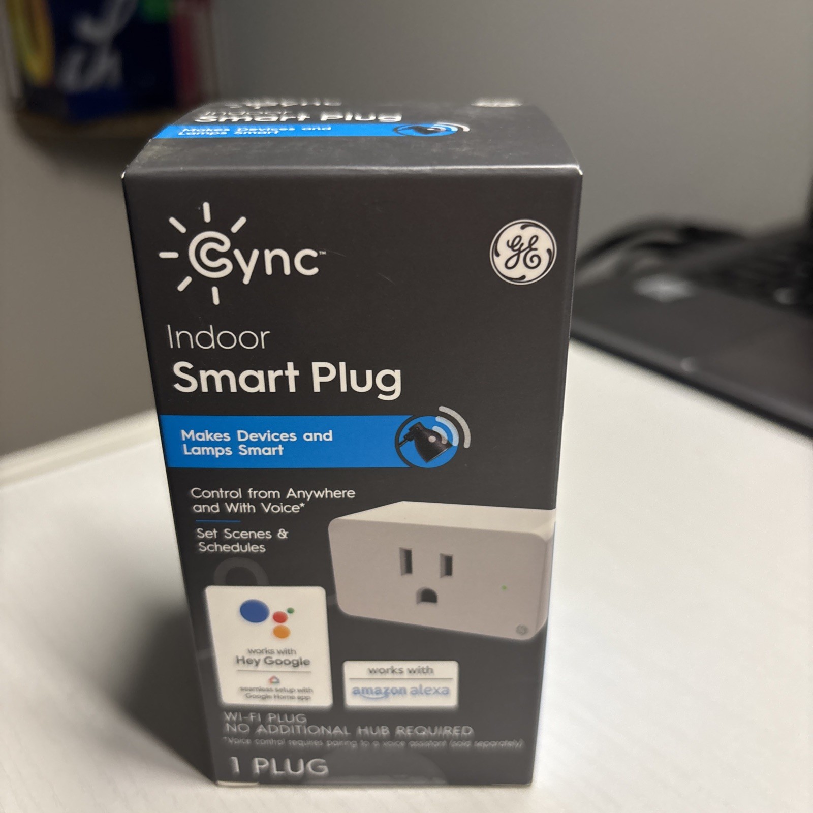 GE CYNC Indoor Smart Plug Bluetooth Wi-Fi Works with Alexa & Google (BRAND NEW)