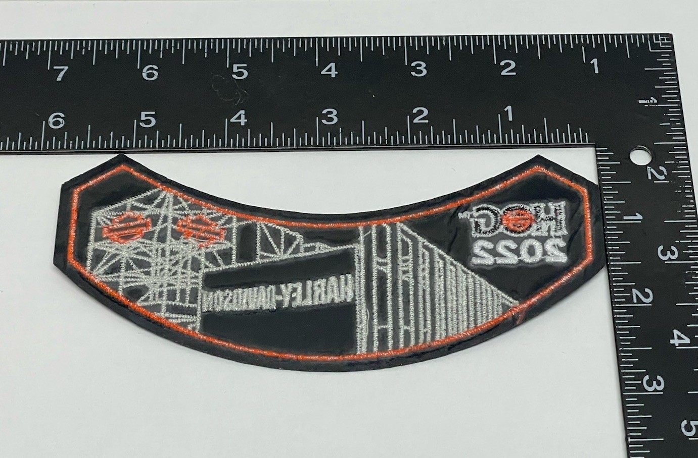 Harley Davidson HOG 2022 Embroidered PATCH “HOG” Black