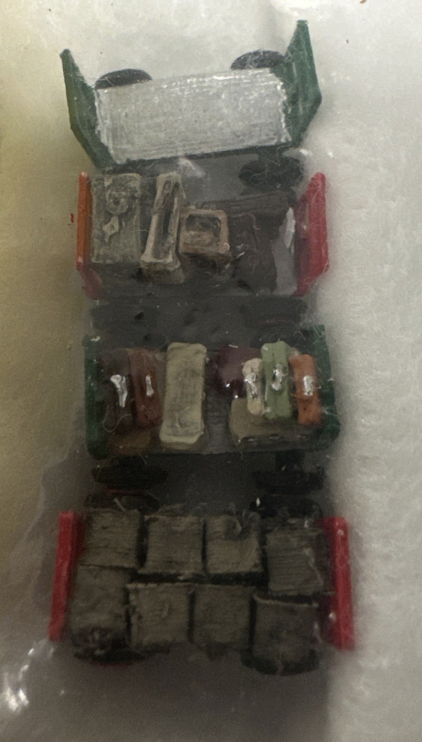 JEB Mfg N Scale N111 4 Baggage Carts NIP CC