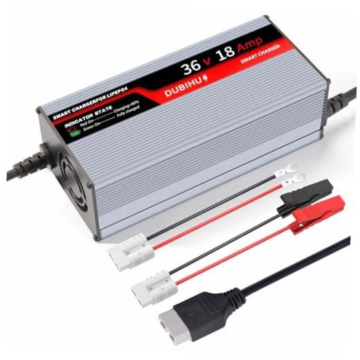 43.8V 18A LifePo4 Lithium Battery Charger Smart Golf Cart, RV & 36V Motor