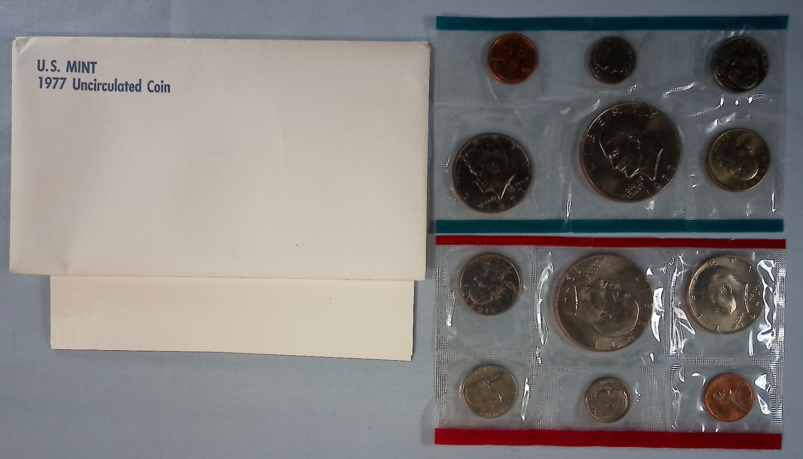 1977 P D United States Mint Uncirculated Set 12-Coins