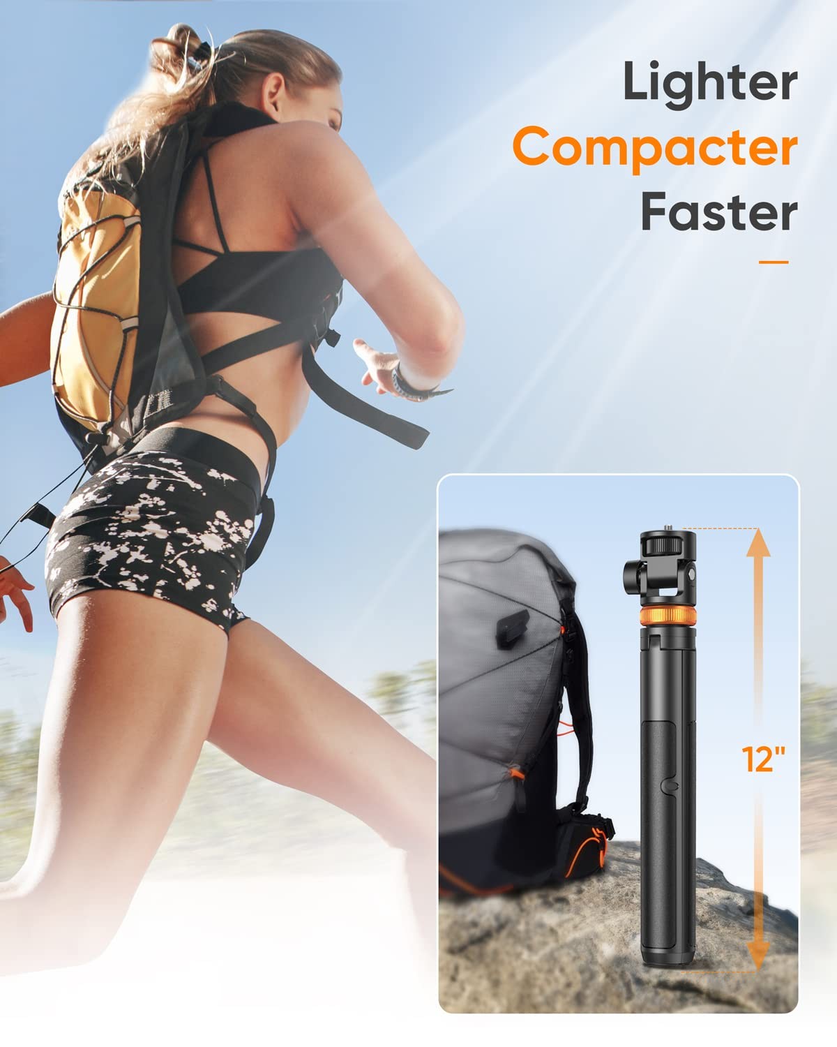 Newest iPhone Tripod Stand, EUCOS 62" Phone Tripod&Selfie Stick with Remote