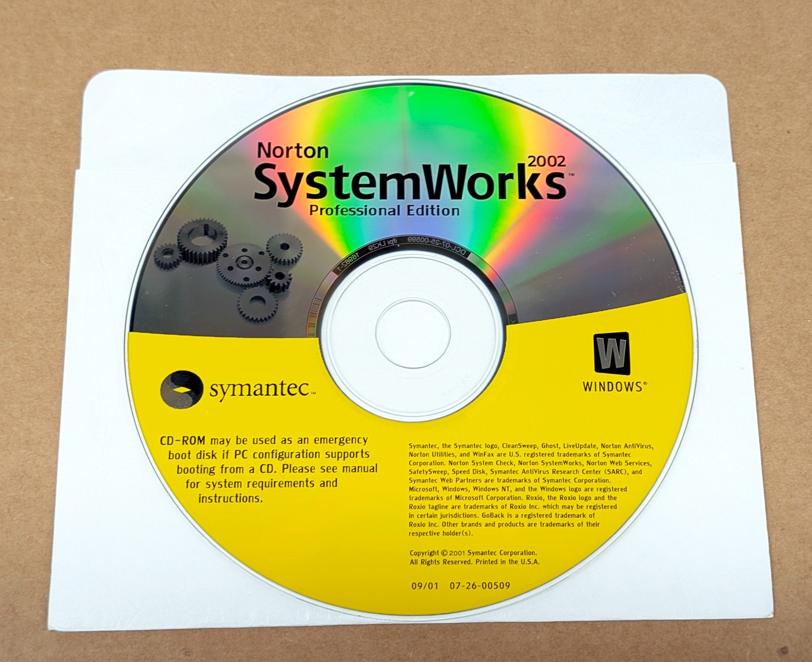 Symantec Norton SystemWorks 2002 Version