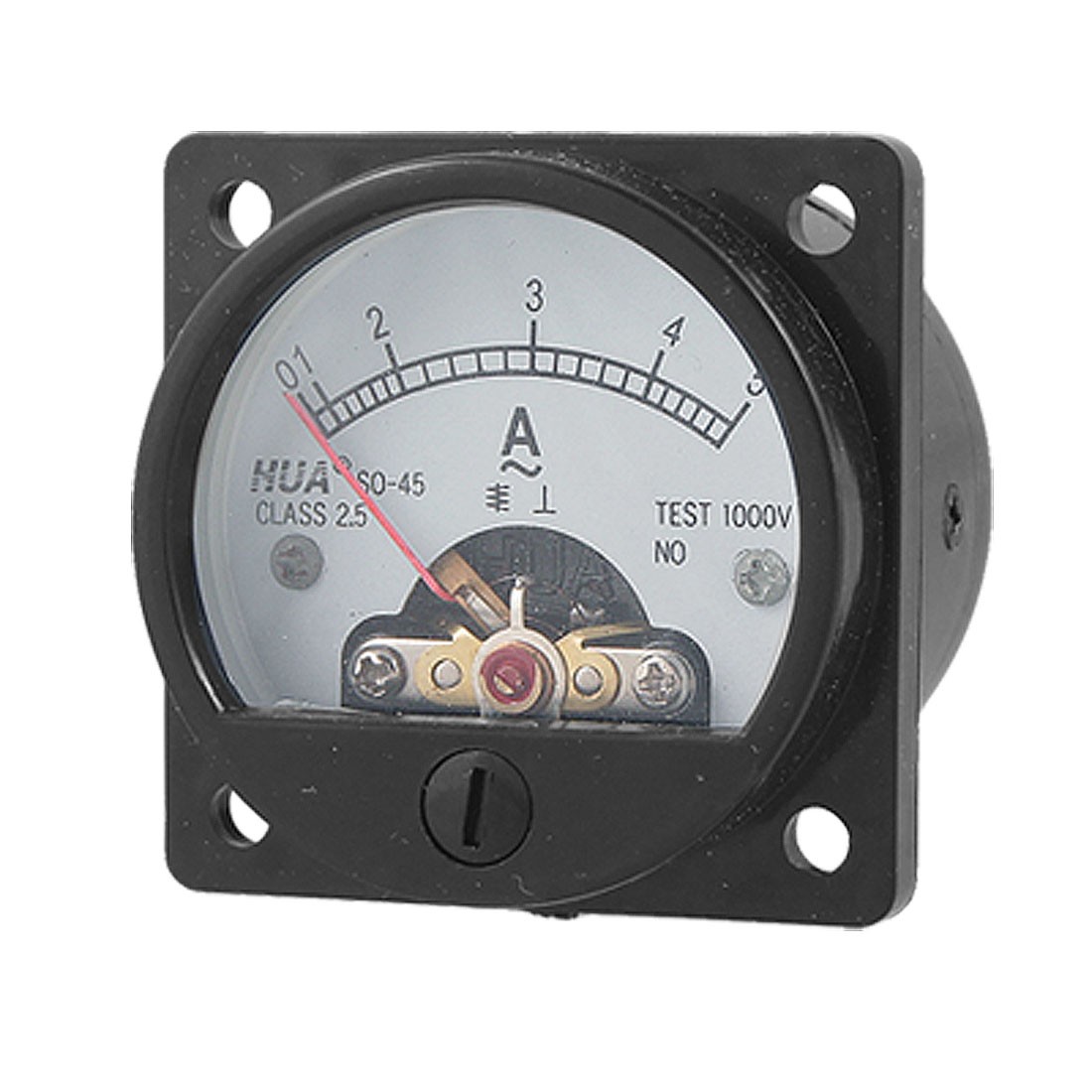 Current Measuring AC 0-5A Round Analog Panel Ammeter Gauge