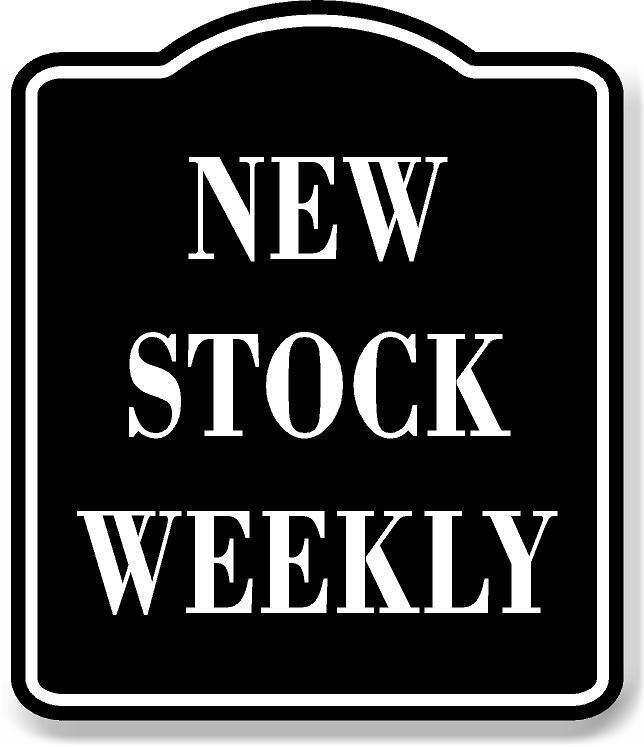 New Stock Weekly BLACK Aluminum Composite Sign