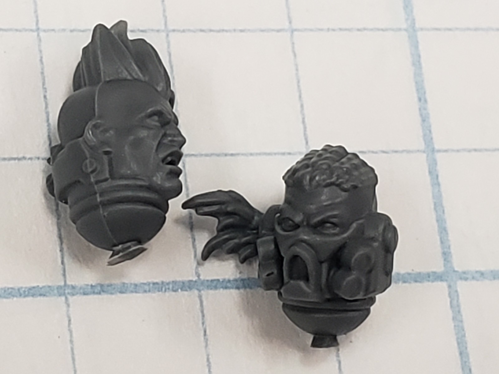 40k Space Wolves Bits Wolf Scout Kill Team Veteran Heads Set #95
