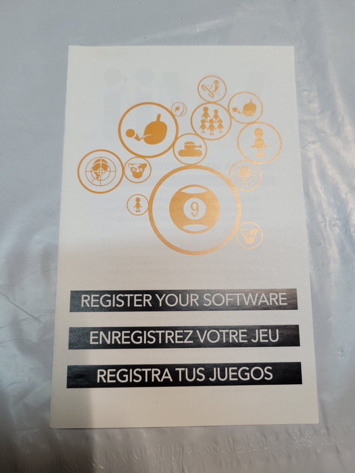 Nintendo Wii Registration INSERT ONLY