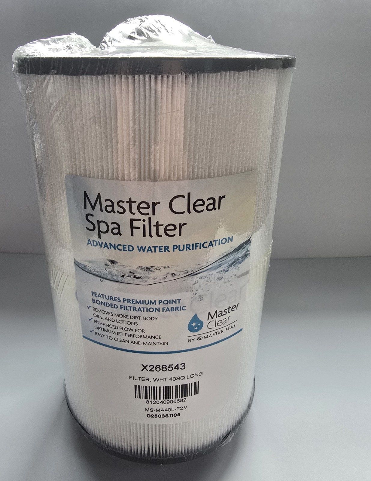 Master Spa X268543 Master Clear Advanced Canister Filter Cartridge Sealed