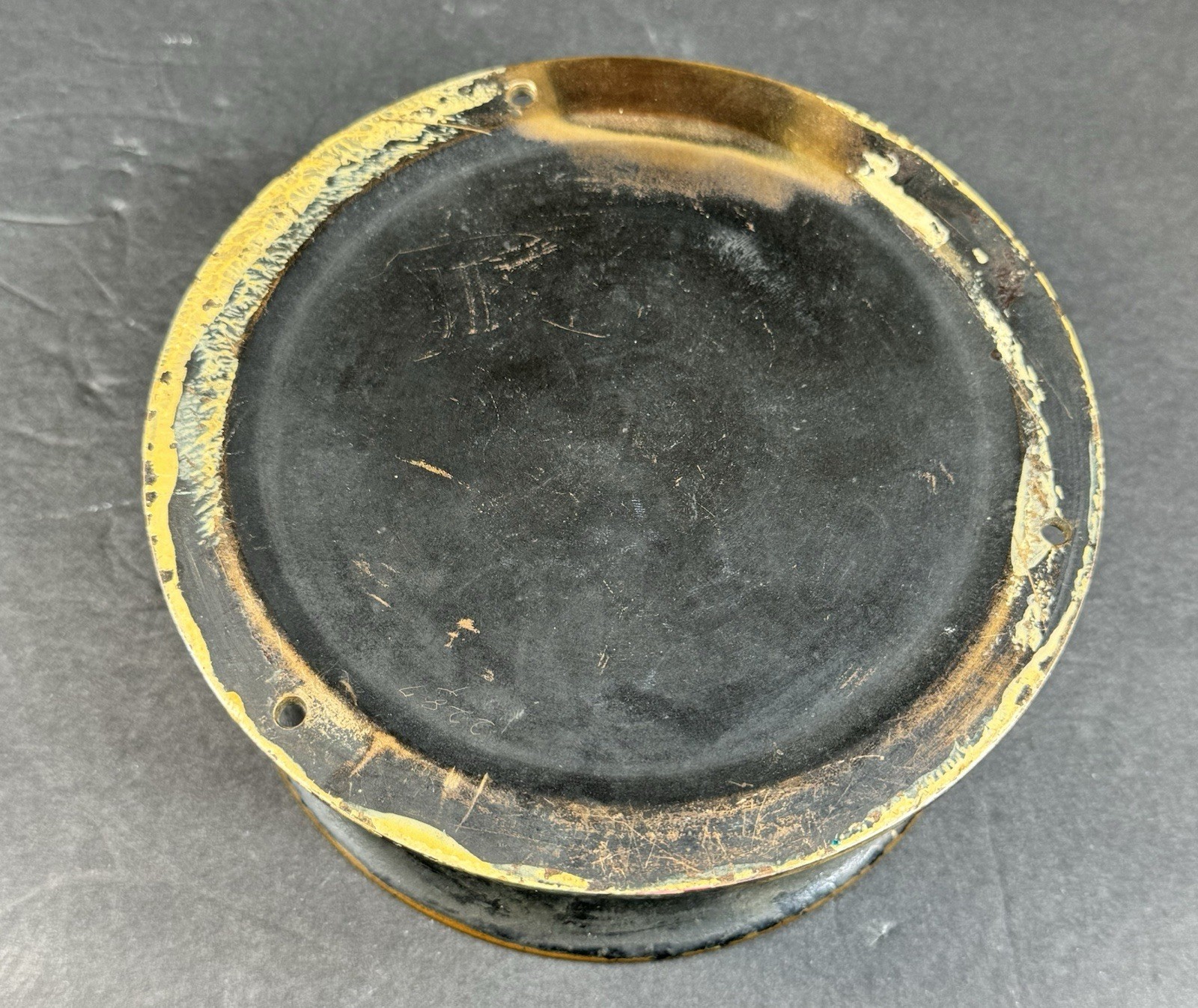 Vtg Steam Pressure Gauge Caseing