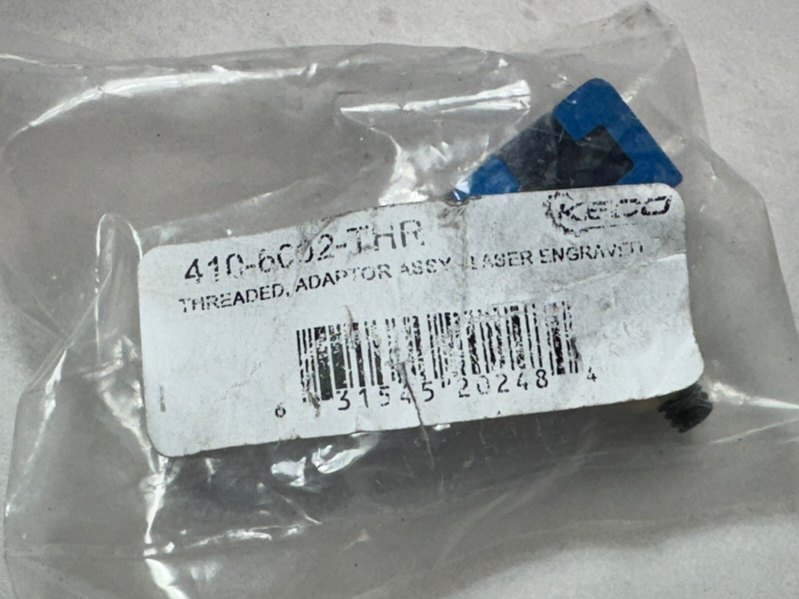 KECO Threaded Adaptor ASSY Laser Engraved 410-6002-THR