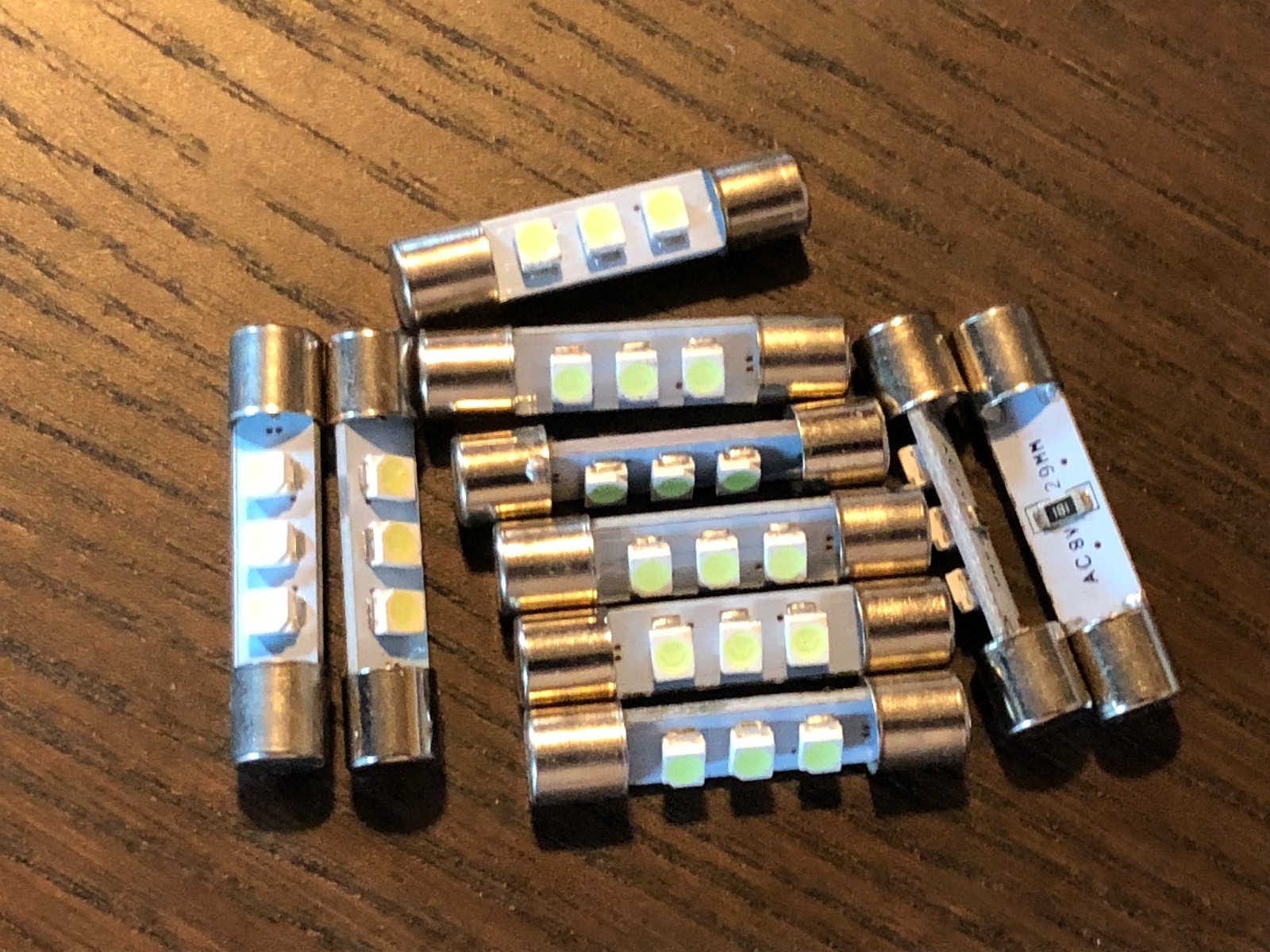 10 New Cool White 8V Fuse Lamp LED Light Bulbs fr Marantz Sansui Pioneer Kenwood