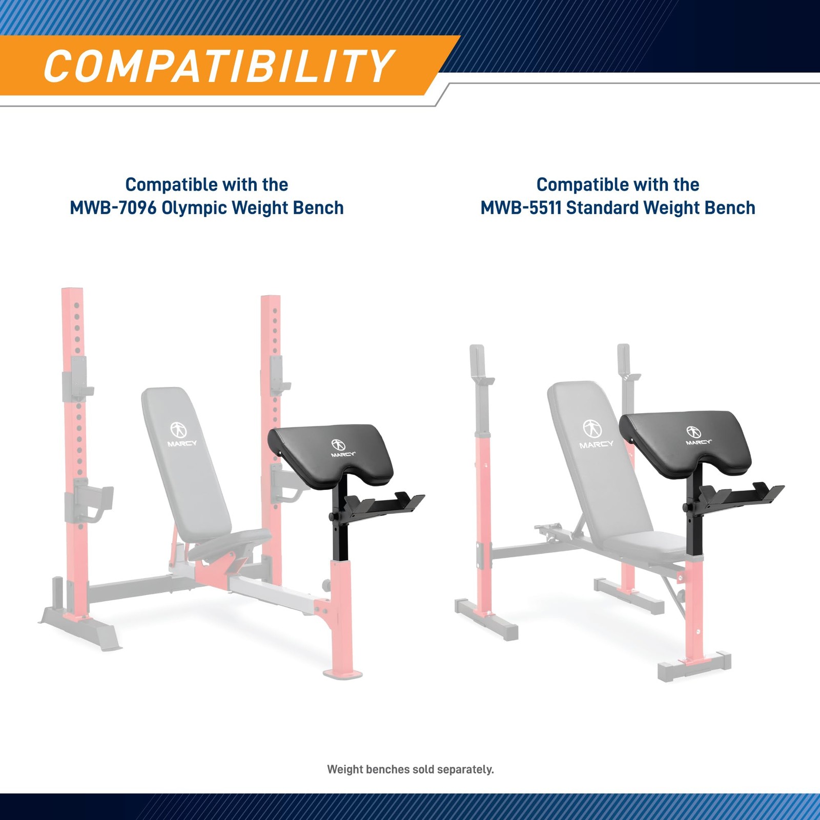 Weight Bench Accessory Arm Curl ACC8215AC