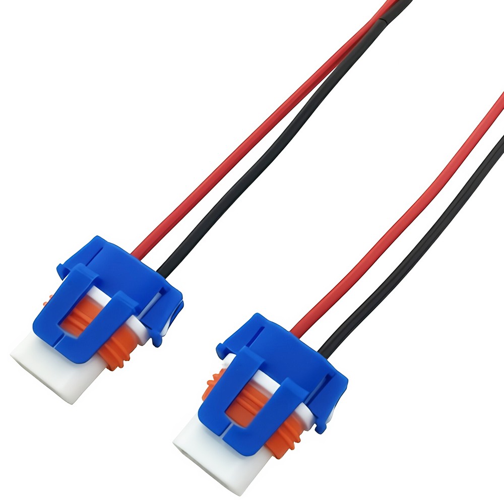 2pcs 9005 HB3 Ceramic Socket Connector Headlight Dual Beam Wiring Harness Holder