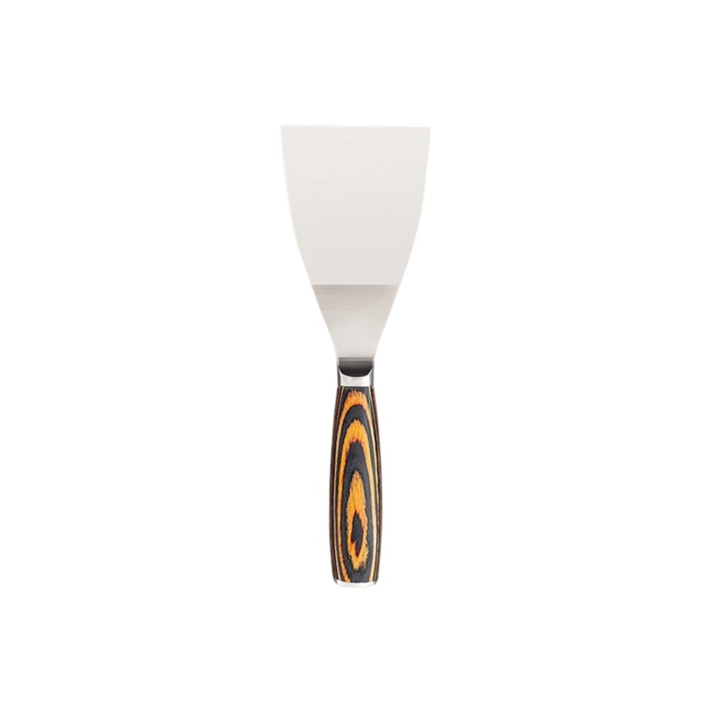 Stainless Steel Putty Shovels in 1 to 4 Inch Sizes with Wooden Grip Handles