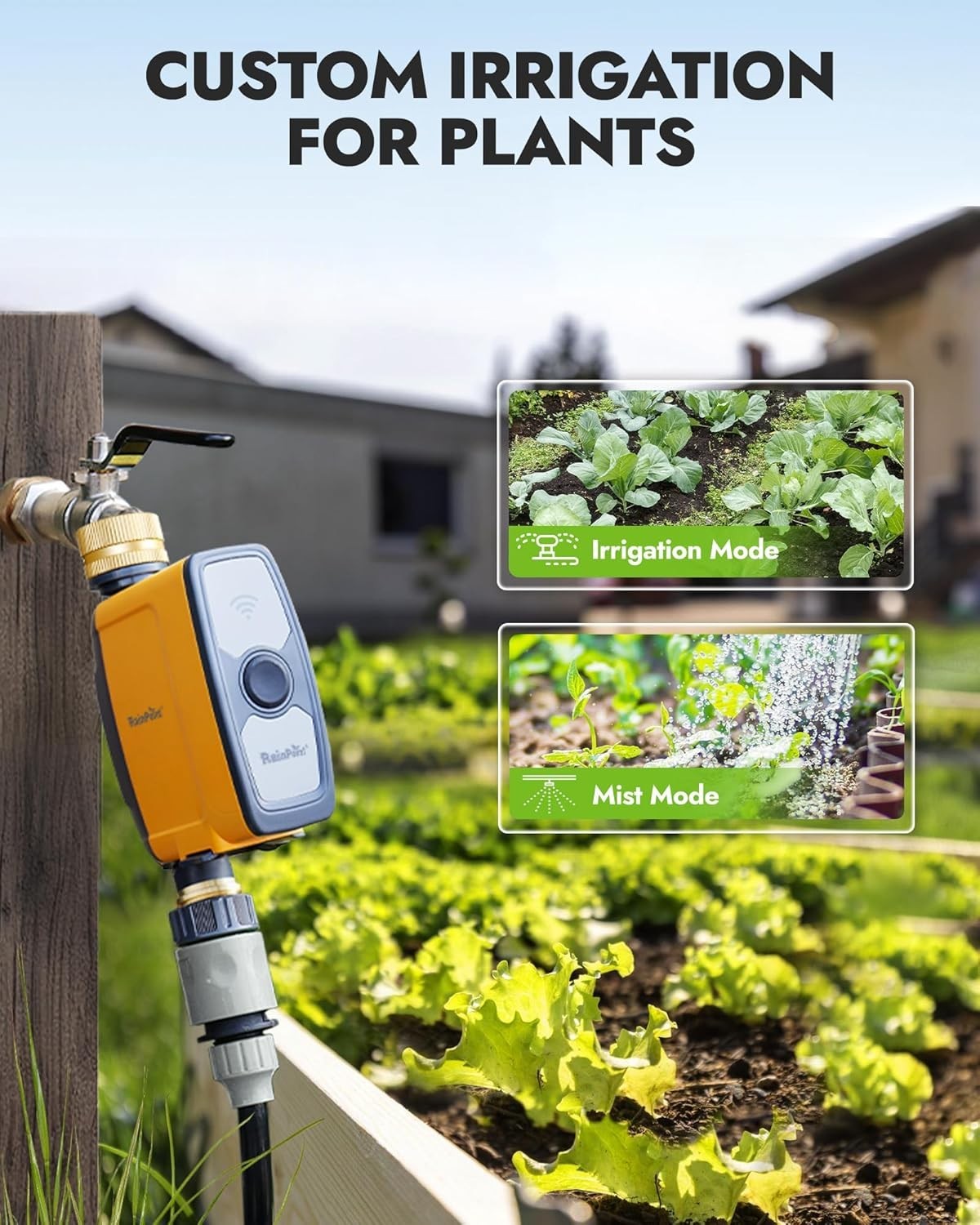 RAINPOINT WiFi Water Timer, Smart Sprinkler System Valve With APP Voice Control