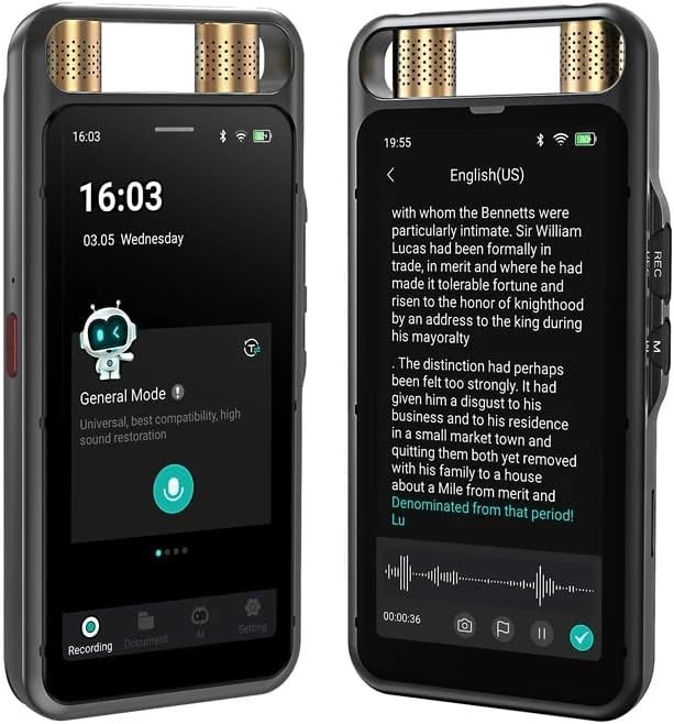 Speech to Text Live AI Caption Voice Recorder for Deaf and Hard of Hearing ADA