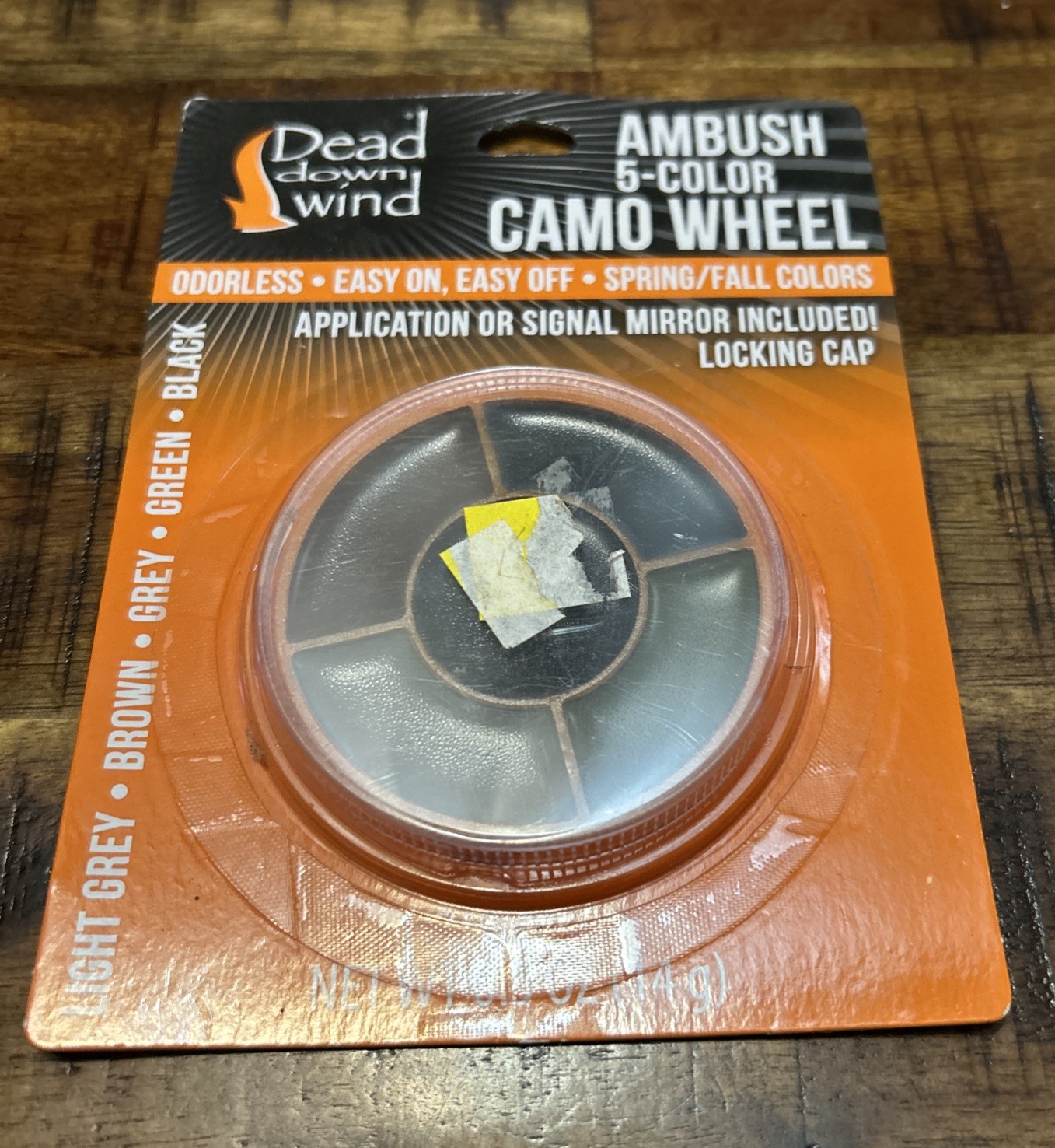 Dead Down Wind Bar Soap With Case And Camo Wheel New