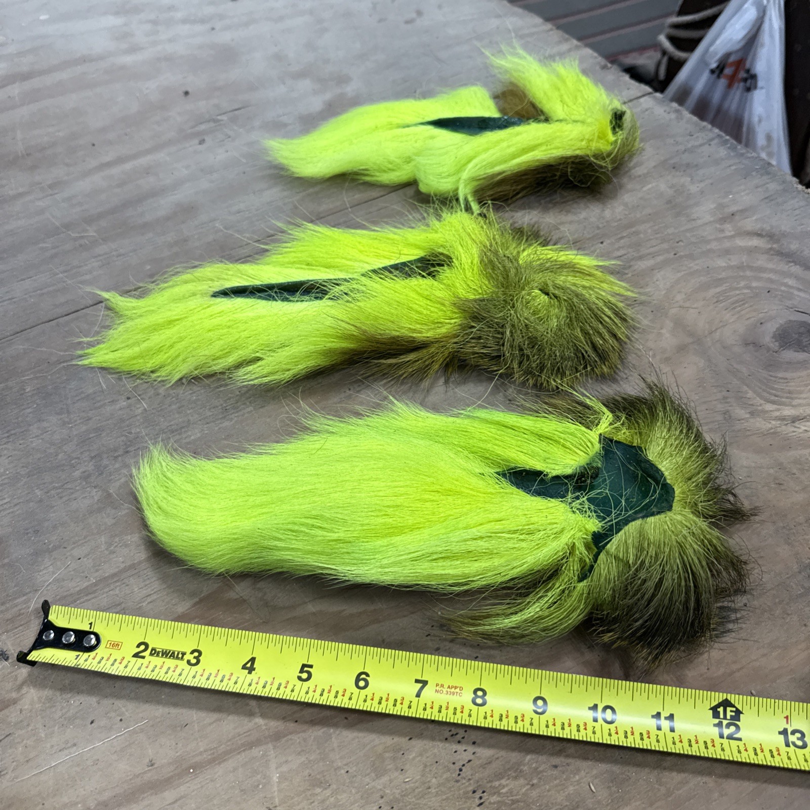 Chartreuse died northern bucktails