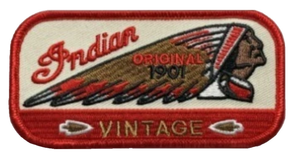 Headdress Biker Embroidered Iron On Jacket, Vest Patch iron on sew on 4 X 2 inch