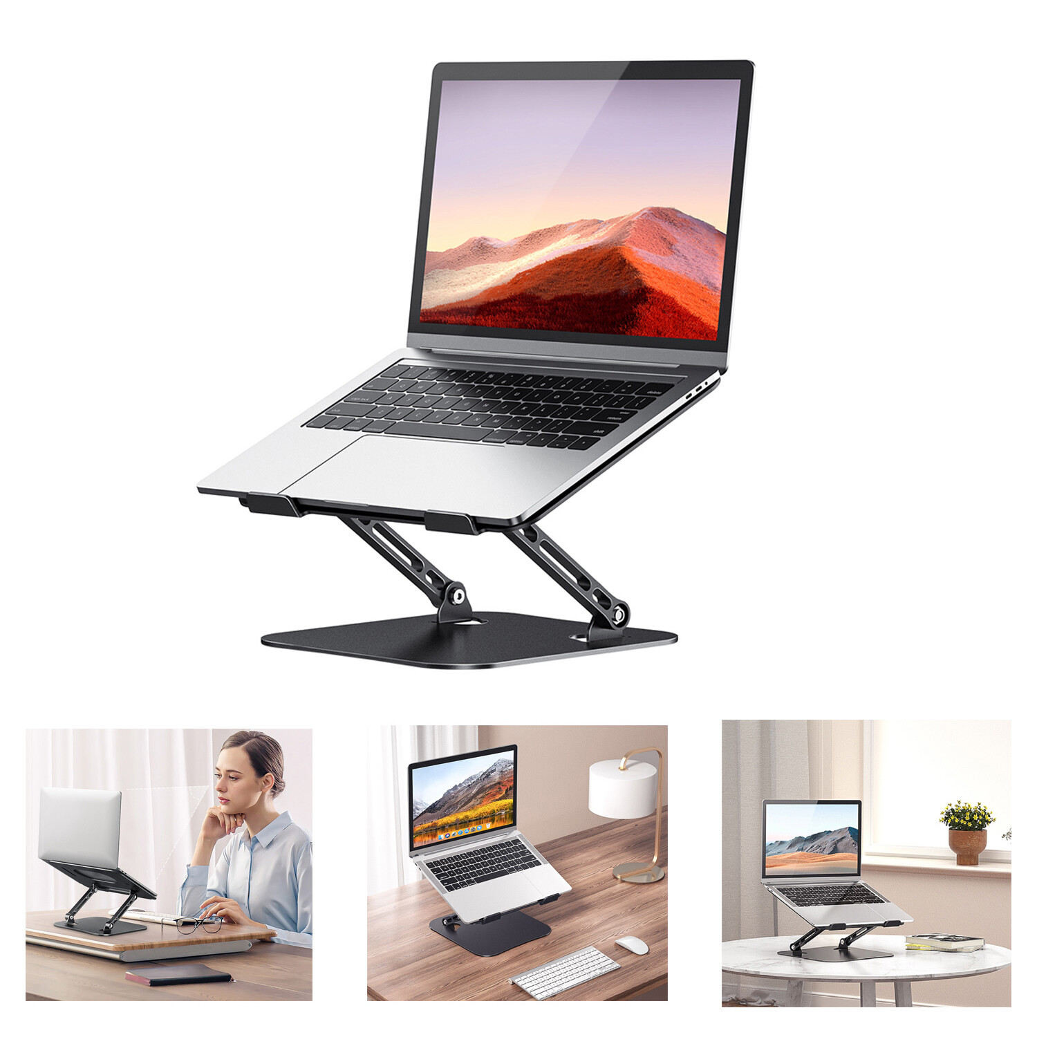 Portable Laptop Stand Foldable Notebook Laptop Riser Stand Holder Computer Desk