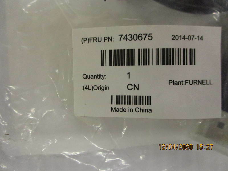 Open Box, IBM, 7430675, Display Cable USB